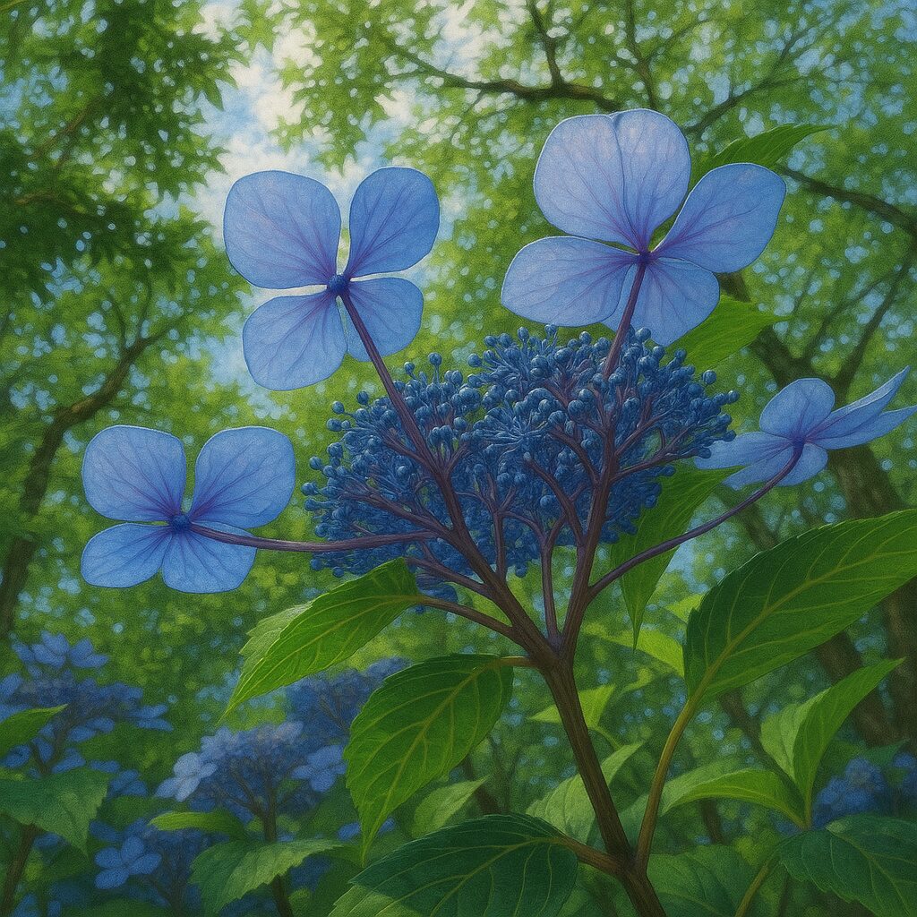 アジサイの無料(フリー)イラスト