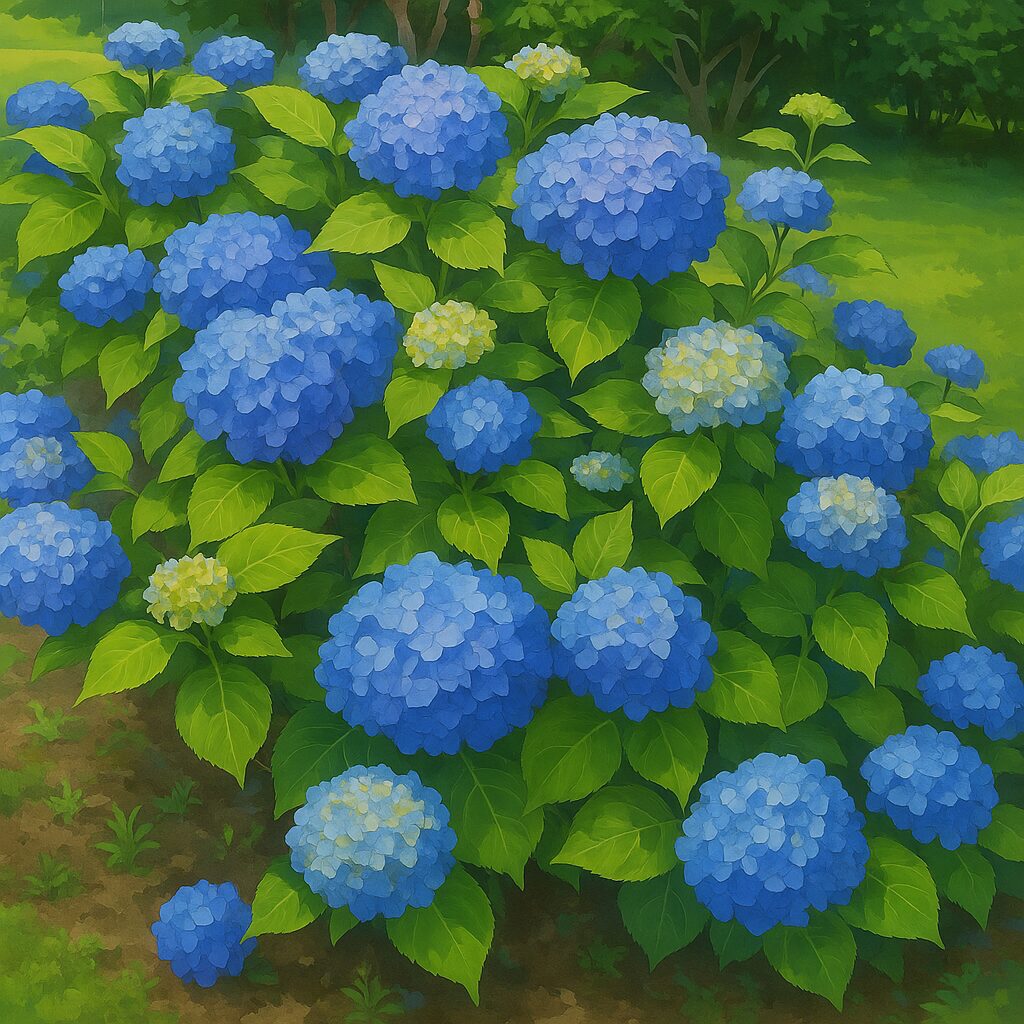 アジサイの無料(フリー)イラスト