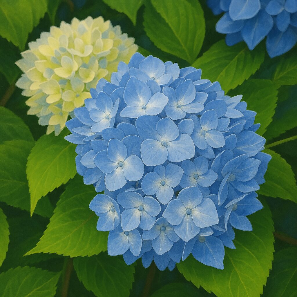 アジサイの無料(フリー)イラスト