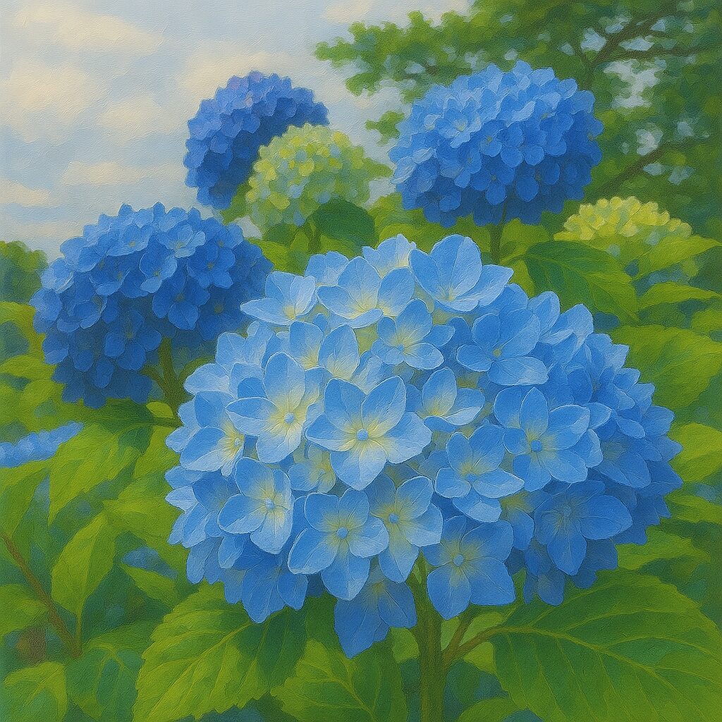 アジサイの無料(フリー)イラスト