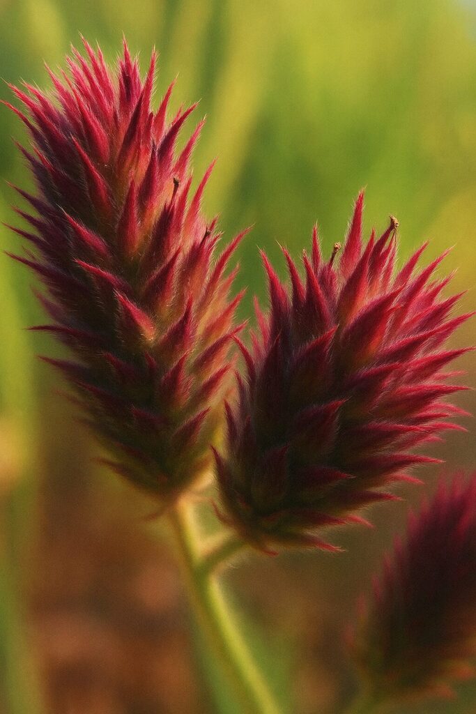 シュッコンバーベナの赤紫色のつぼみを接写した春の無料植物写真